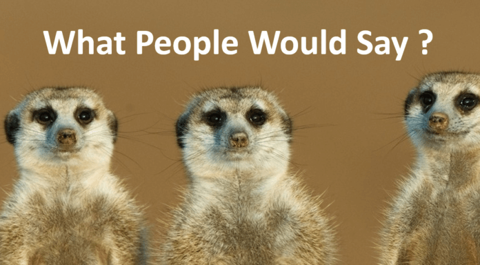 What Others Would Say ?